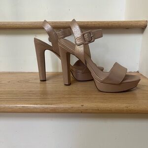Rose Gold Madden Girl Platform Heels